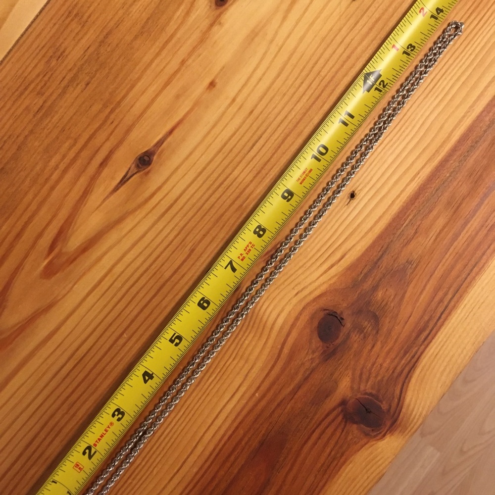 Sterling Silver necklace/chain 28 1/2” long - Picture 2 of 7